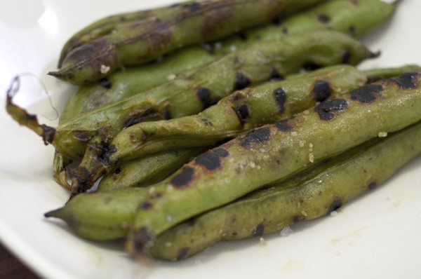 Grilled Fava Beans grilled fava beans